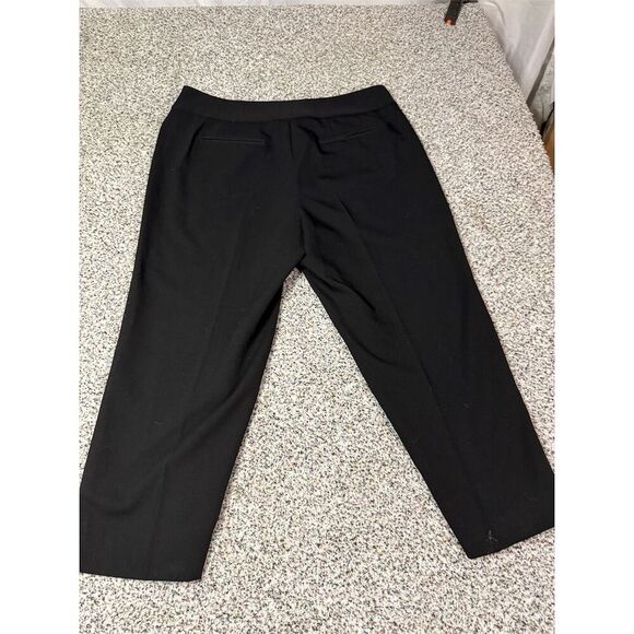 Larry Levine Women's Black Studded Waistline Stretch Dress Pants Size 10 - Picture 4 of 6